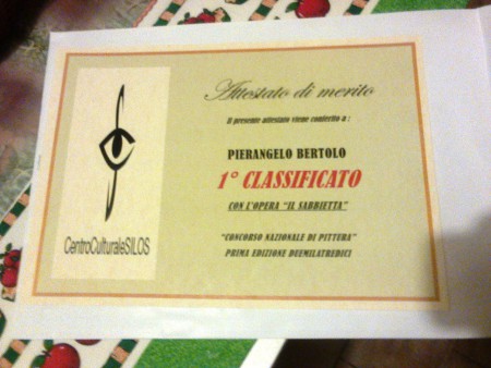 1° cl. al concorso 2013 del centro culturale  silos